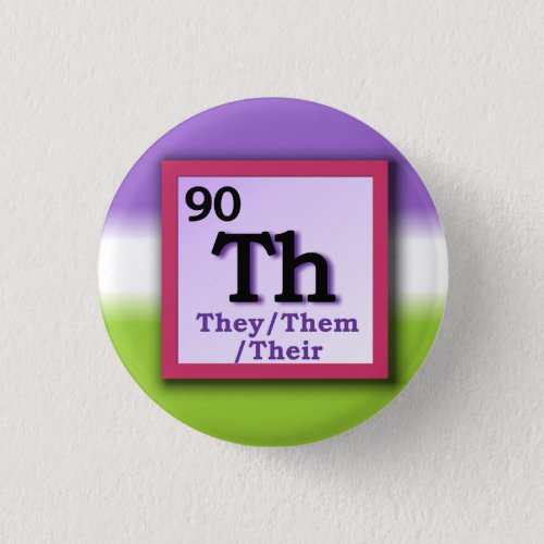 They _Periodic Table personal gender pronoun pin