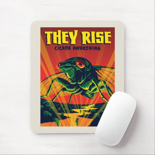 They Rise Cicada Awakening Mouse Pad