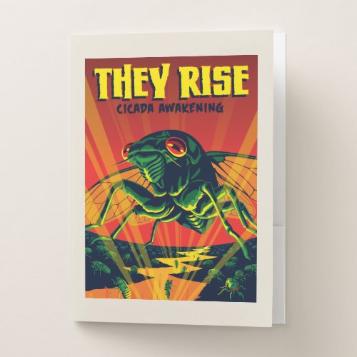 They Rise Cicada Awakening Pocket Folder