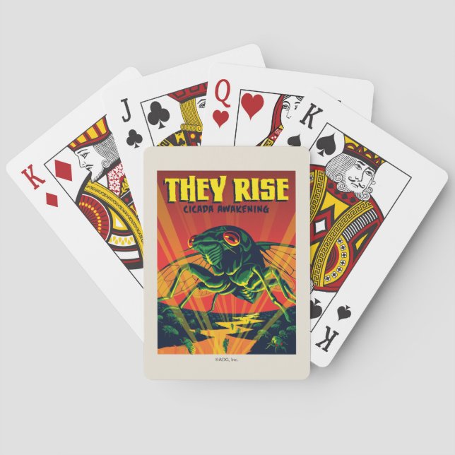 They Rise Cicada Awakening Poker Cards (Back)