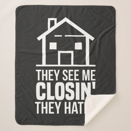 They See Me Closing Realtor Estate Agent Sherpa Blanket