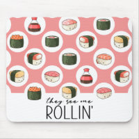 They See Me Rollin' Kawaii Fun Sushi Rolls & Dots