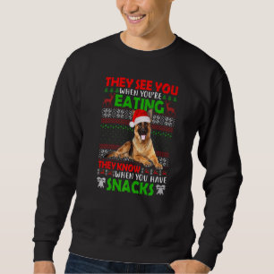 They See You When You're Eating German Shepherd Ug Sweatshirt