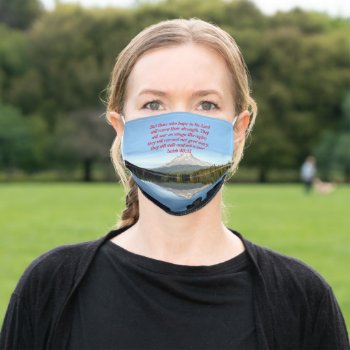 They Shall Mount Up With Wings Like...isaiah 40:11 Adult Cloth Face Mask by Bro_Jones at Zazzle