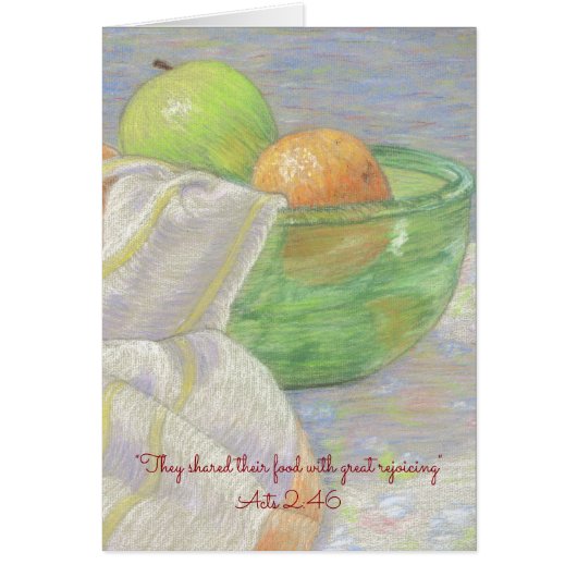 They Shared Their Food~ Scripture Cards (Front)