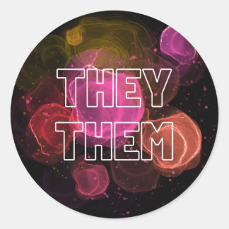 they them cool sticker to share pronoun preference