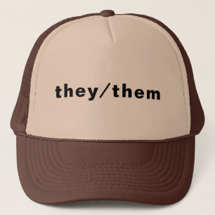 They, Them gender Pronouns Lgbtq gay pride modern Trucker Hat