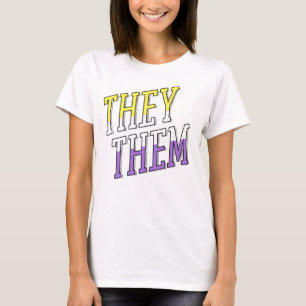They Them Nonbinary Colors T-Shirt
