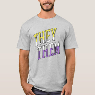 They Them Nonbinary Colors T-Shirt