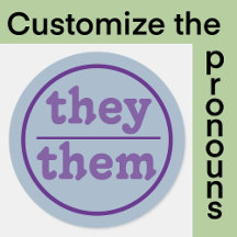 They them pronoun | blue and purple