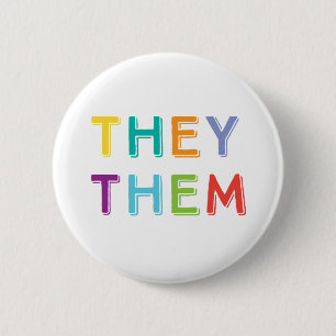 they them pronouns button