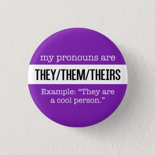 TheyThem Pronouns  Gender Creative Flag Pinback Button