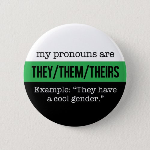 TheyThem Pronouns â Neutrois Flag Button