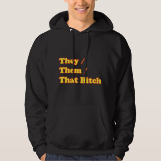 They Them Pronouns Non Binary Gender LGBTQ Hoodie