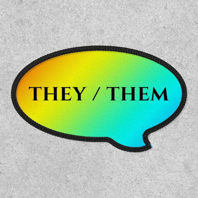THEY THEM PRONOUNS PATCH (Front)