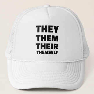 They/Them/Their hat (black text)