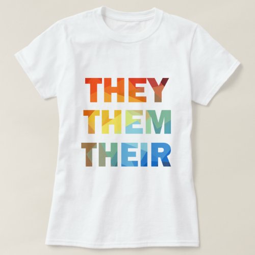 They Them Their  T_Shirt