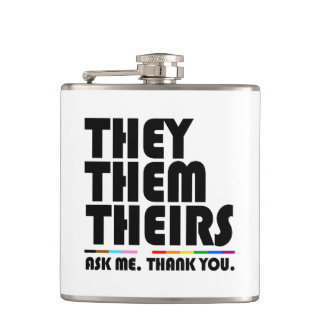 They Them Theirs Flask