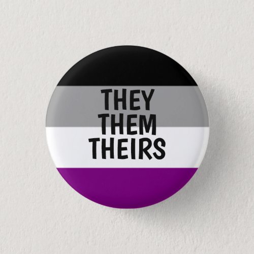 theythemtheirs pronouns ace asexual pride flag button