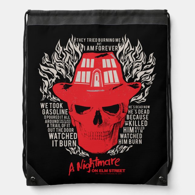 They Tried To Burn Me Drawstring Bag (Front)