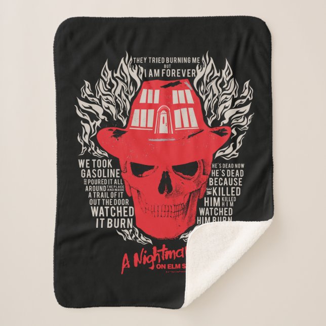 They Tried To Burn Me Sherpa Blanket (Front)