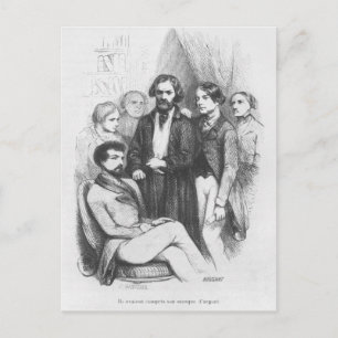 They understood his lack of money postcard