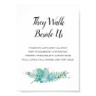 They Walk Beside Us Greenery Wedding Memorial