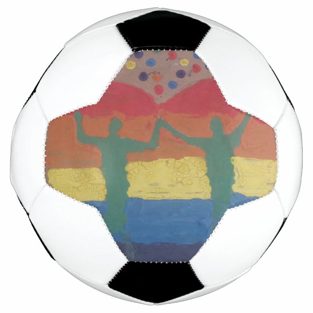 They wed the rainbow wedding by Yeshaya Dank Soccer Ball (Front)
