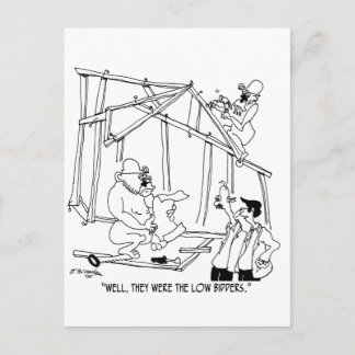 They Were Low Bidders Postcard