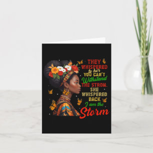 They Whispered To Her Black Melanin Women Girls Ju Card