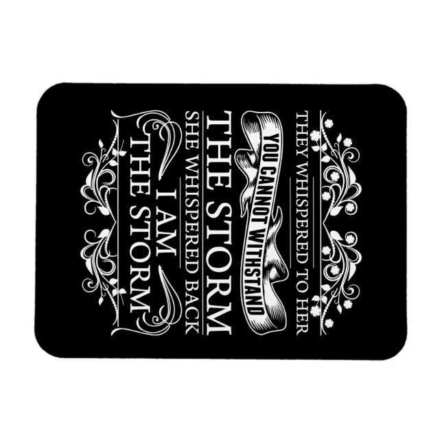 She Whispered Back I Am The Storm Quote Postcard