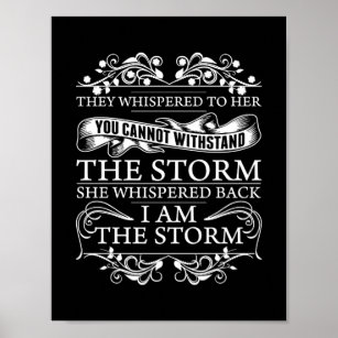 I Am The Storm That Is Approaching Pixel Speech Bubble Poster for