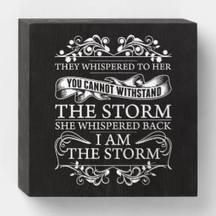 I Am the Storm Warrior Quote Storm Quote Necklace 