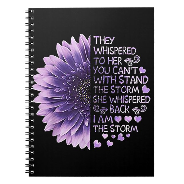 They Whispered To Her You Can't With Stand The Sto Notebook (Front)