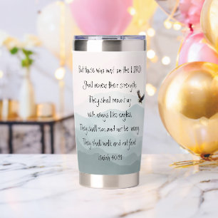 They Who Wait Upon the Lord Eagle Isaiah Insulated Tumbler