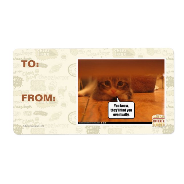 They'll find you label (Front)