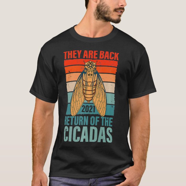 Theyre Back Cicadas swarm Brood X usa 2021 T-Shirt (Front)