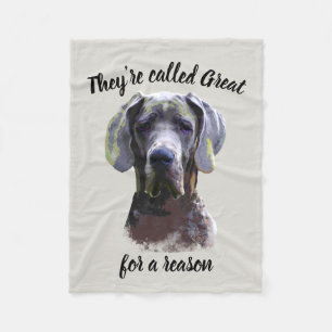 They're called Great for a reason, Dane Dog Pet Fleece Blanket