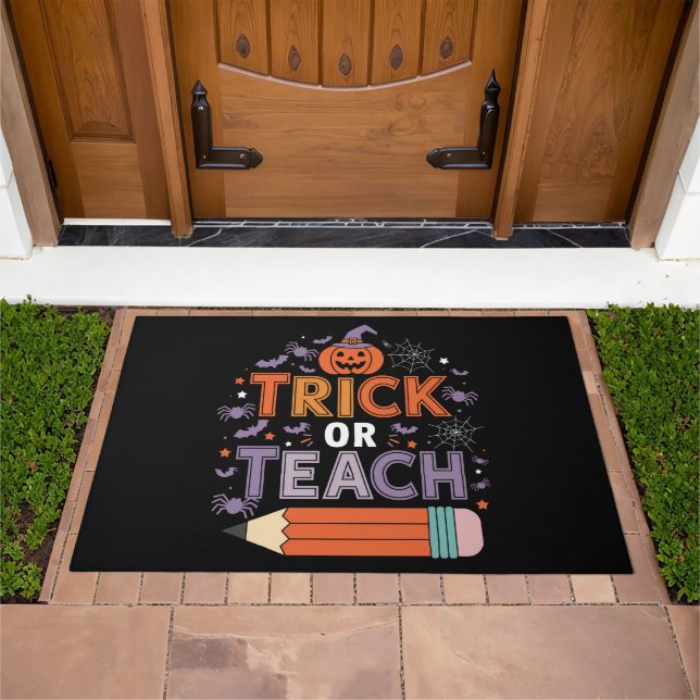 They're Eating Dogs And Cats And Pets Halloween Doormat (Outdoor)