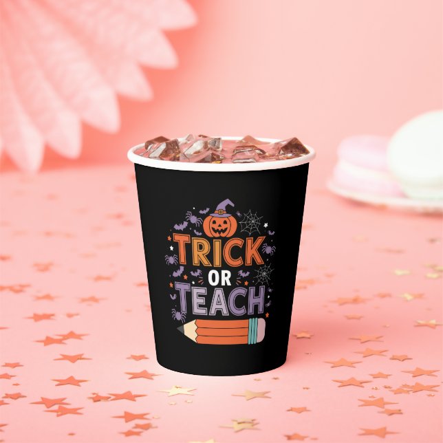 They're Eating Dogs And Cats And Pets Halloween Paper Cups (Insitu)