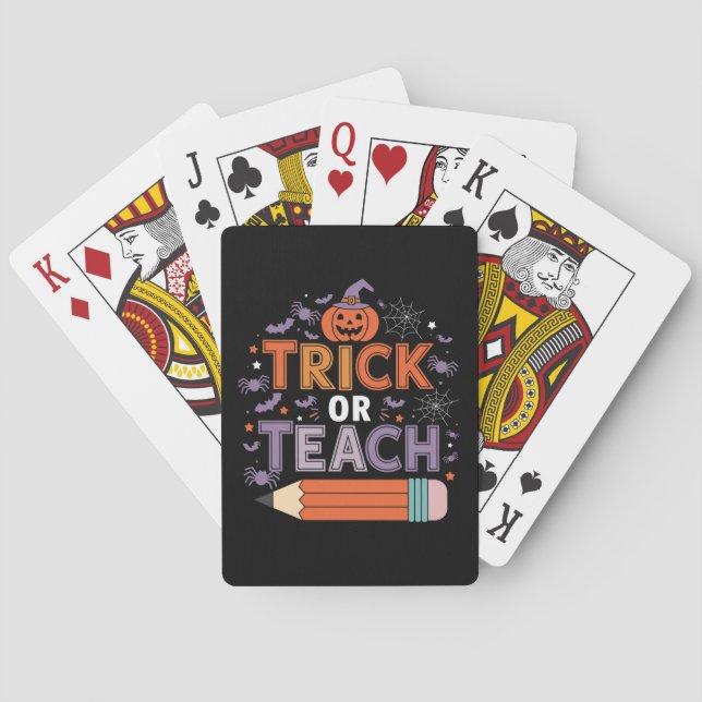 They're Eating Dogs And Cats And Pets Halloween Poker Cards (Back)