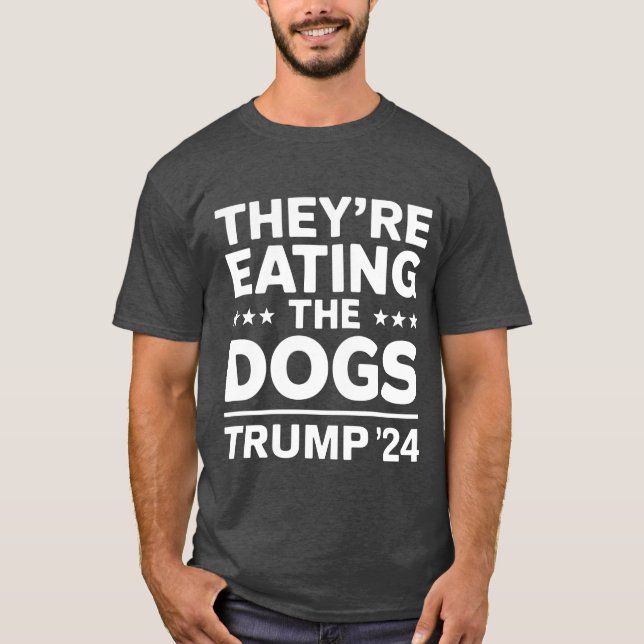 Theyre eating the Dogs Funny Debaterump Quote boy  T-Shirt (Front)