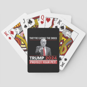 They're Eating The Dogs Trump 2024 Debate  Poker Cards