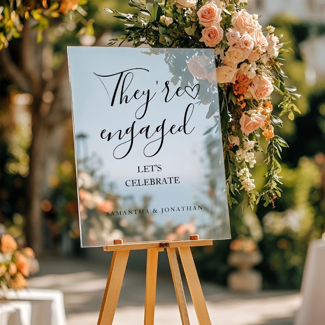 They're engages welcome sign Modern engagement  (Creator Uploaded)
