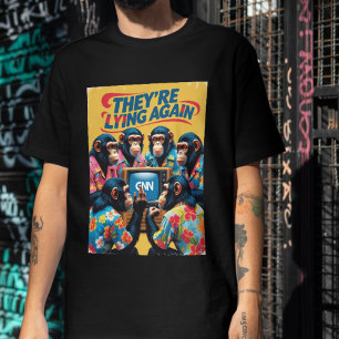 They're Lying Again Tee Fake News Anti War