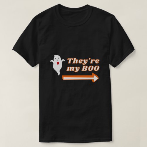 Theyre My Boo Halloween Couple T_Shirt