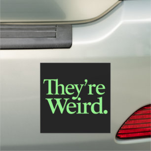 They're Weird 2024 Election President Harris Trump Car Magnet