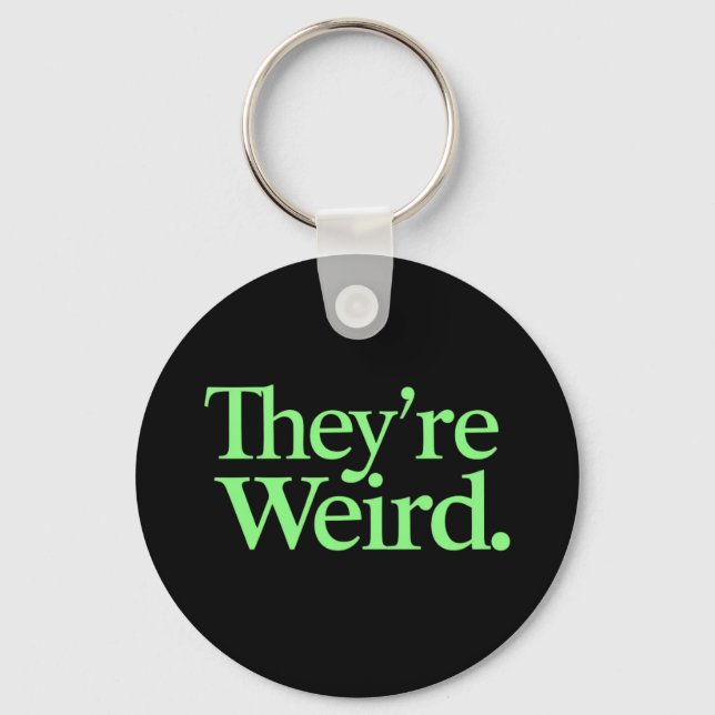 They're Weird 2024 Election President Harris Trump Keychain (Front)