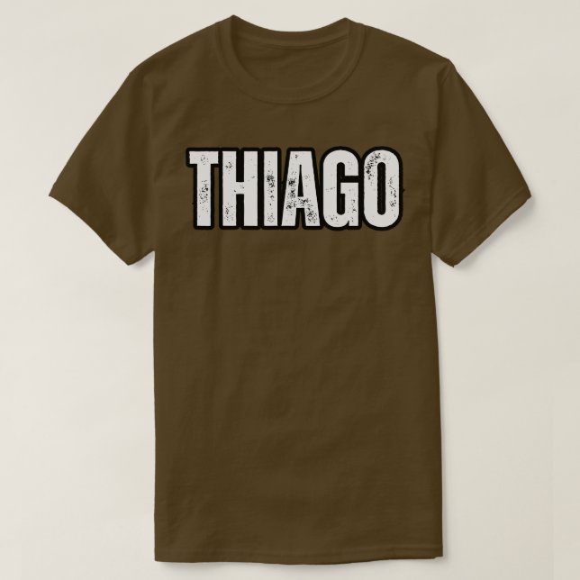 Thiago Name Gift Birthday Holiday Anniversary T-Shirt (Design Front)