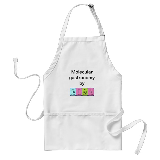 Thiago periodic table name apron (Front)
